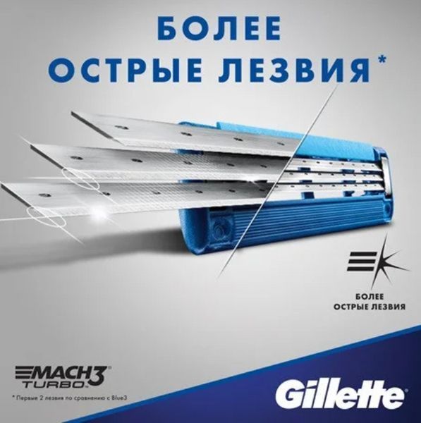 8 штук картриджі касети лізві Gillette Mach 3 Turbo 8 Джилет Мак 3 Турбо 8 шт супер 555 1 фото