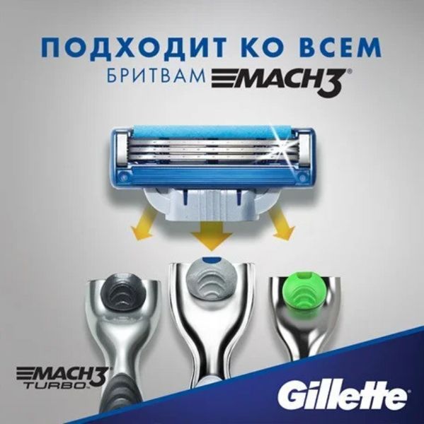 8 штук картриджі касети лізві Gillette Mach 3 Turbo 8 Джилет Мак 3 Турбо 8 шт супер 555 1 фото