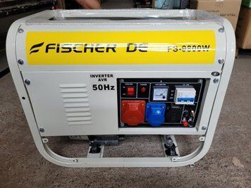 Генератор бензиновий трифазний Fischer DE FS-9800 w 3.3 квт 9800w фото