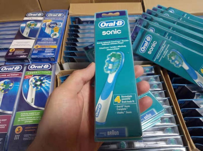 4шт Насадки для щетки Braun Oral-b Sonic SR18 4шт SR18 фото