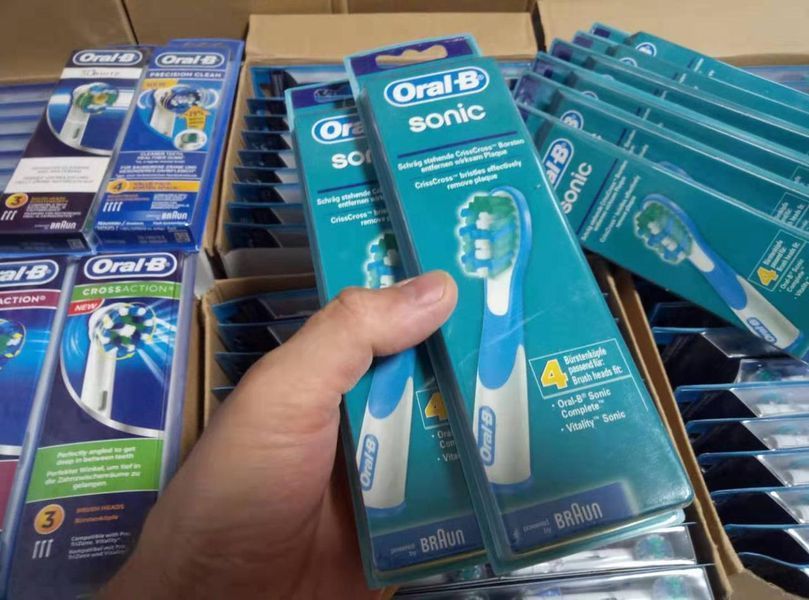4шт Насадки для щетки Braun Oral-b Sonic SR18 4шт SR18 фото