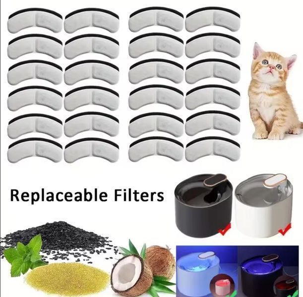Комплект змінних фільтрів для фонтану-напувалки Pet Water FOUNTAIN 1 шт Fil-1pcs фото