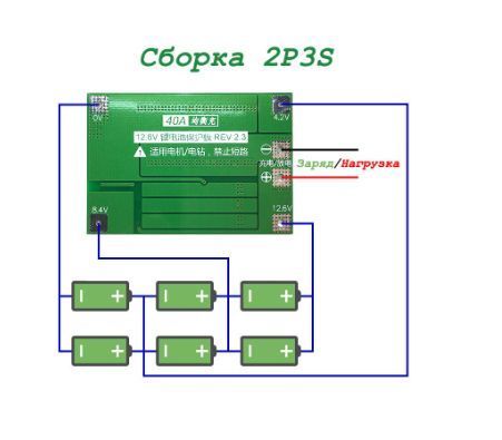 Контролер BMS 3S 40A з балансуванням BMS 3S 40A фото
