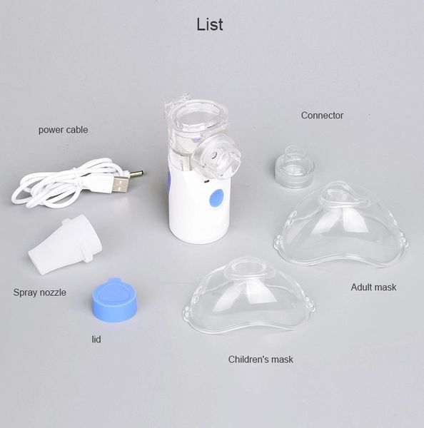 Для дітей і дорослих Інгалятор небулайзер Mesh Nebulizer YM-252 100 KHZ портативний білий YM-252 фото
