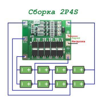 Контролер BMS 4S 40А з балансуванням BMS 4S 40А фото