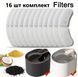Комплект змінних фільтрів для фонтану-напувалки Pet Water FOUNTAIN 16 шт Fil-16pcs фото 1