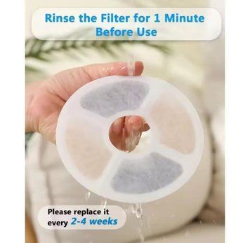 Комплект змінних фільтрів для фонтану-напувалки Pet Water FOUNTAIN 1 шт Fil-1pcs фото