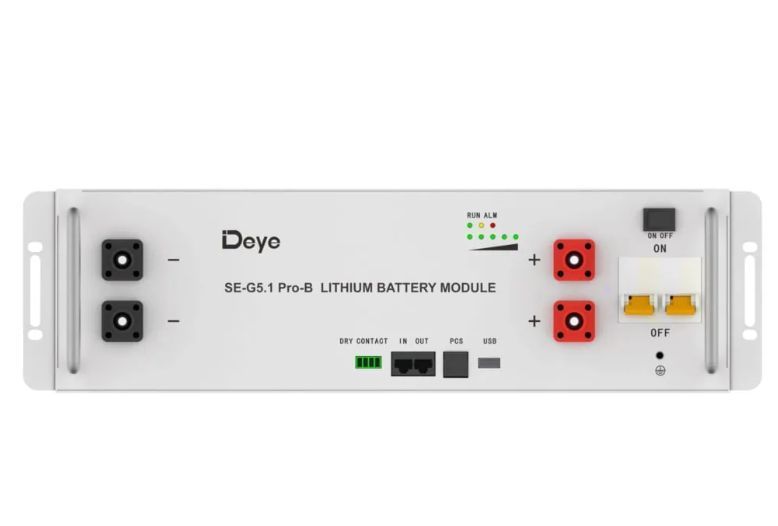 Deye SE-G5.1 Pro-B 51.2V 100Ah LiFePO4 акумулятор 5.12 кВт&middot;год для гібридних інверторів наявність уточнюйте ! фото