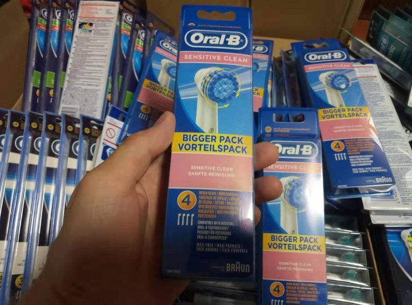 4шт Braun Oral-B Sensitive clean EBS17 Орал бі Сенситив Клин для зубної електричної щітки Sens4 фото