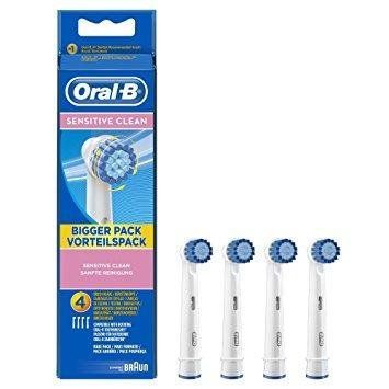 4шт Braun Oral-B Sensitive clean EBS17(4 штуки) Орал бі Сенситів Клин для електричної зубної щітки sens 4шт фото