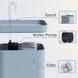 Питний фонтан для котів і собак 1.5L Pet Water Fountain з фільтром голубий світло-сірий 229 + фото 3