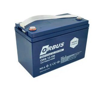 Акумулятор гелевий ORBUS 12V 100AH для ДБЖ та інверторів 12V 100AH ORBUS фото