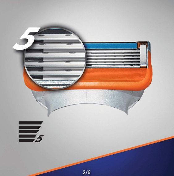 Леза картриджи Gillette Fusion 8шт Житет Ф'южн 8шт Fusion 8 фото