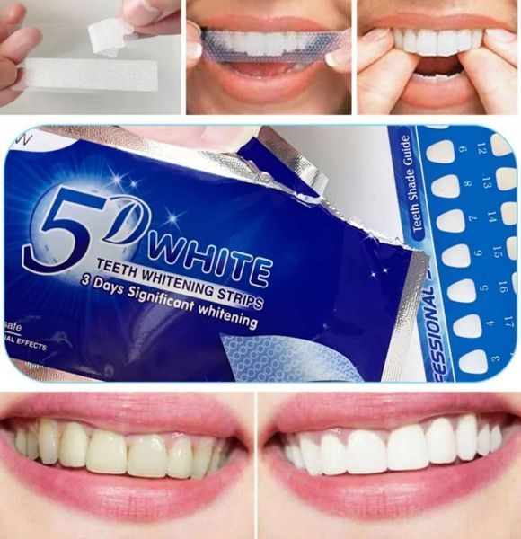 1пакет = 2 смужки 5D Whitestrips, Classic Vivid, комплект для відбілювання зубів, 2 смужки 5 D фото